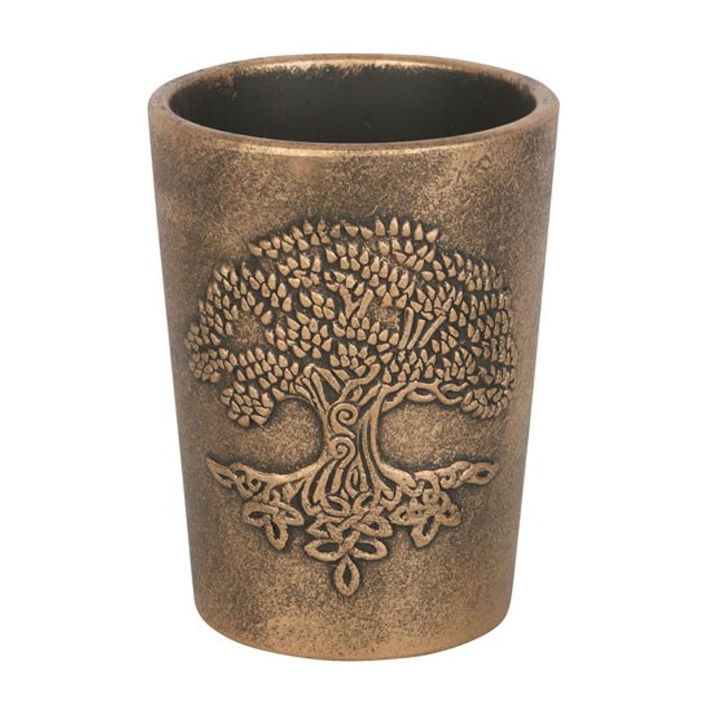 Tree of Life Bronze Terracotta Plant Pot by Lisa Parker: 3 - Pots & Planters By Gift Moments