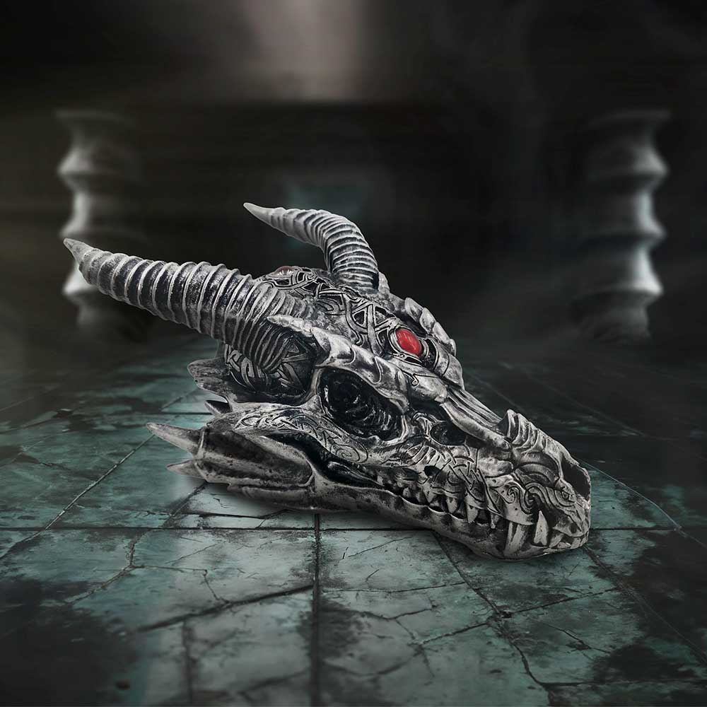 Tribal Flame Dragon Skull Head 21.5cm: 1 - Figures & Collectables By Gift Moments