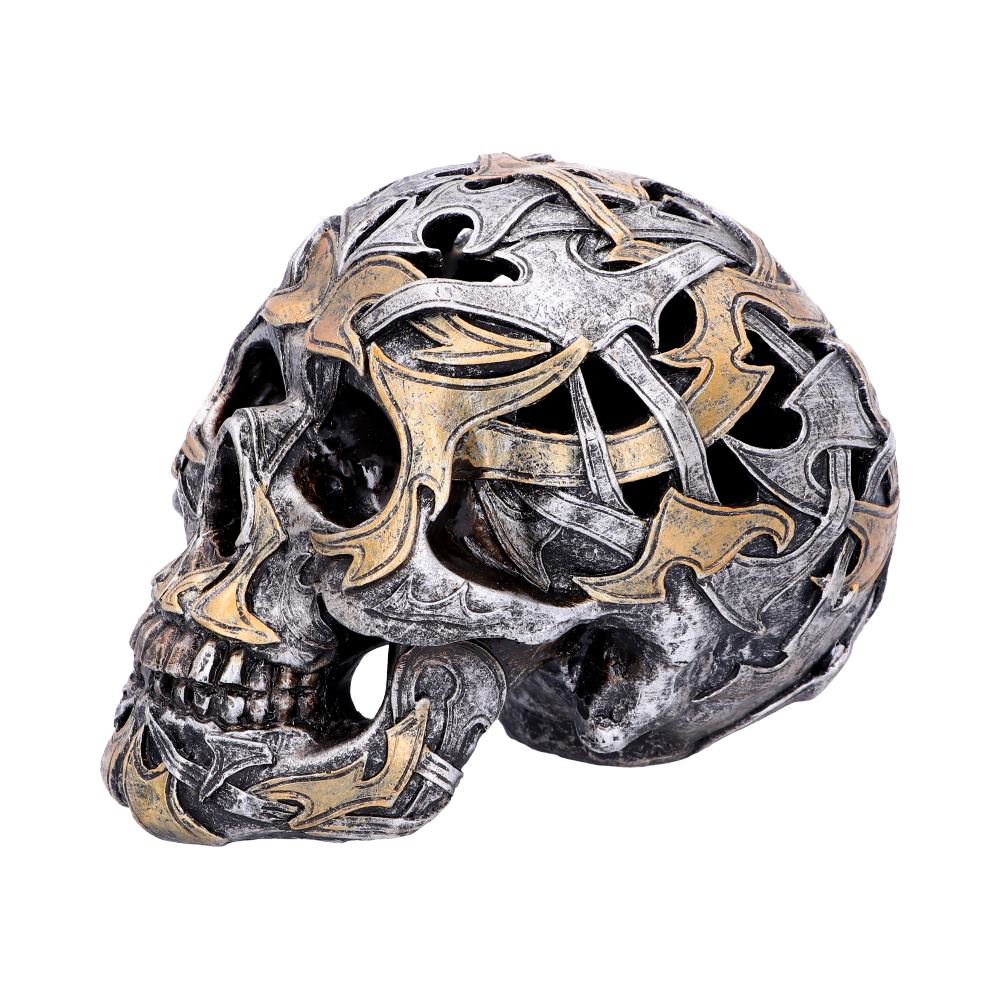 Tribal Traditions Small Metallic Skull Ornament: 2 - Figures & Collectables By Gift Moments