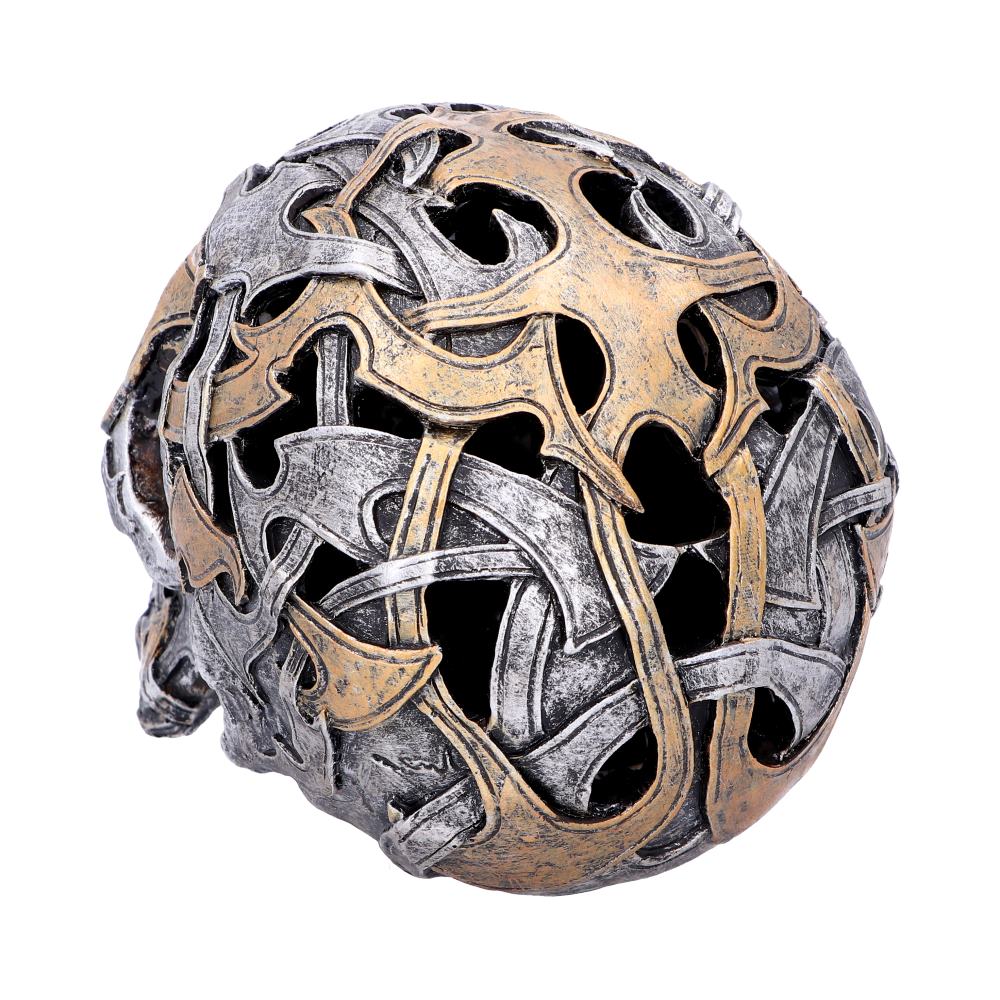 Tribal Traditions Small Metallic Skull Ornament: 3 - Figures & Collectables By Gift Moments