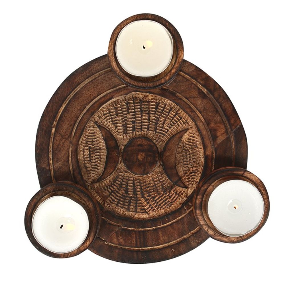 Triple Moon Tealight Candle Holder: 1 - Candle Holders By Gift Moments