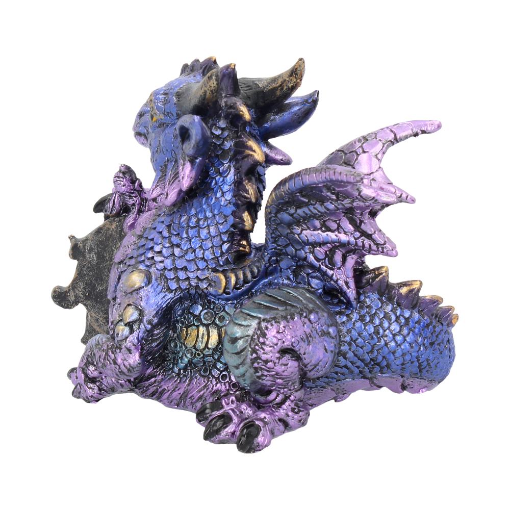 Tyrian Metallic Dragon Figurine 13cm