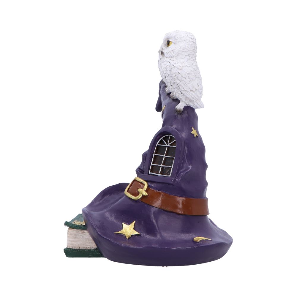 Owl Witch LED Hat Sculpture 18.3cm
