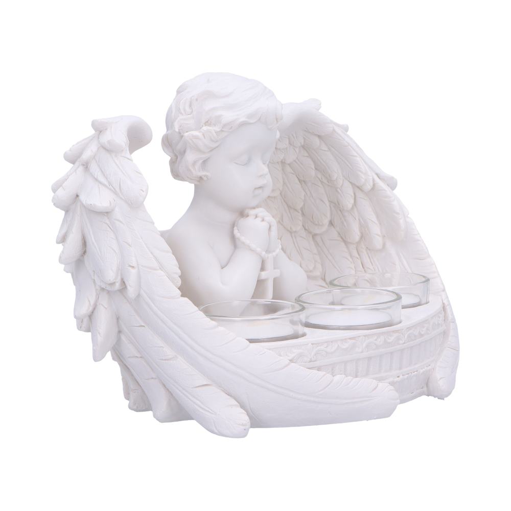 Prayers to Heaven Cherub Tea Light Holder 14.5cm