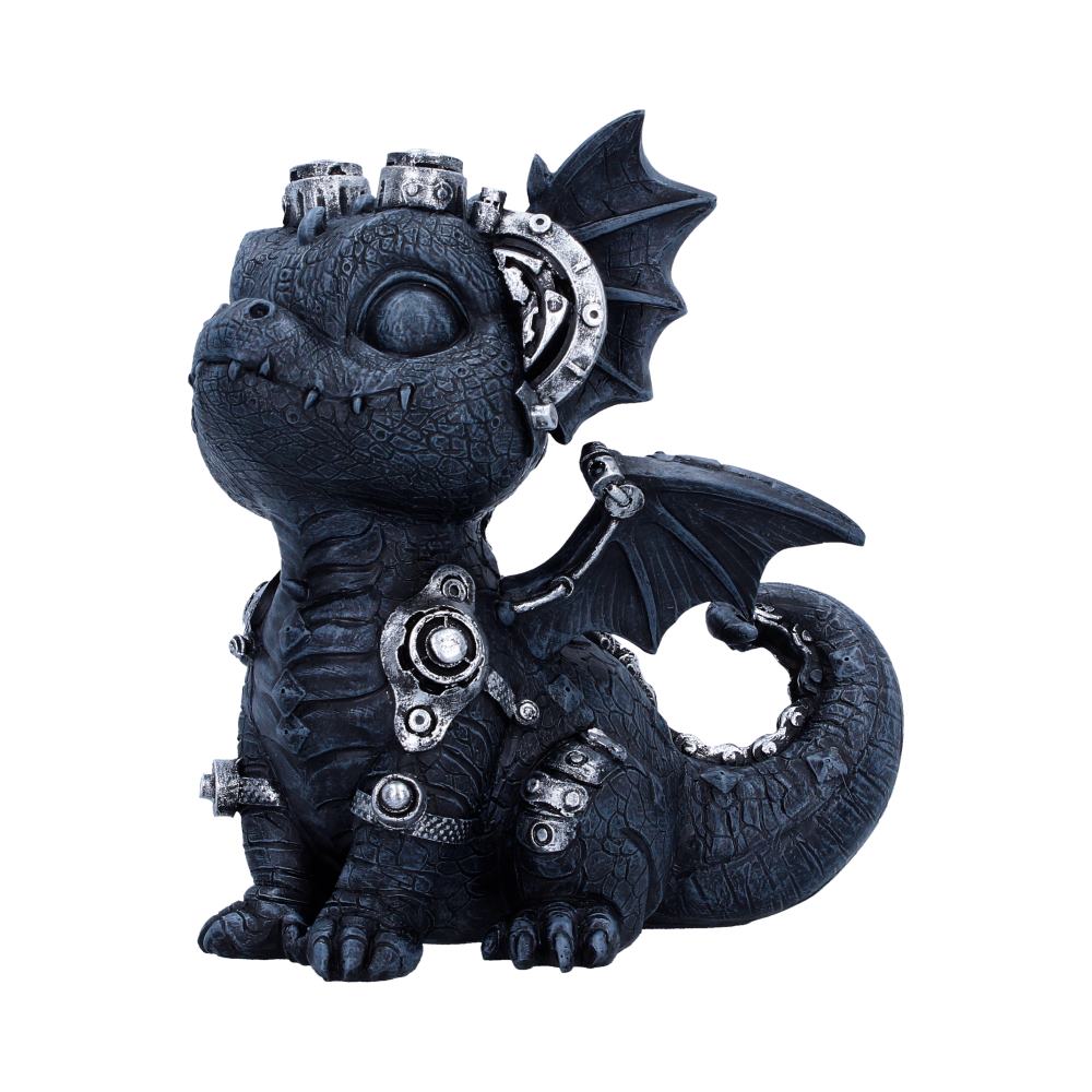 Coglet Black Steampunk Dragon 17.7cm - Shop Figurines Medium (15-29cm) At Gift Moments - 3