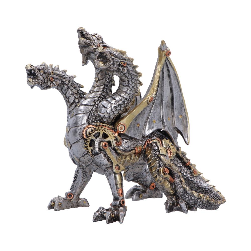 Three Headed Steampunk Dragon 23cm - Shop Figurines Medium (15-29cm) At Gift Moments - 3