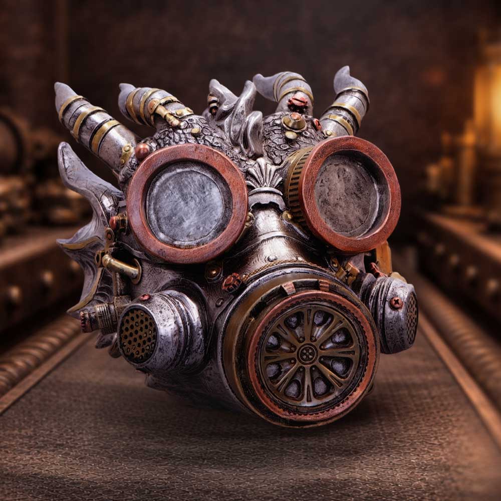 Steampunk Masked Sentinel 14cm - Shop Figurines Medium (15-29cm) At Gift Moments - 1