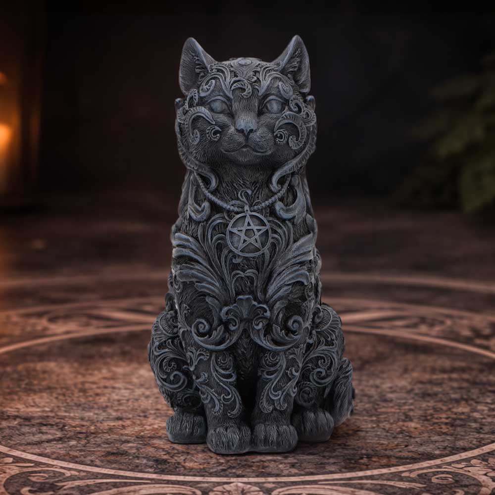 Hexbound Fmailiar Black Cat Figurine 23cm