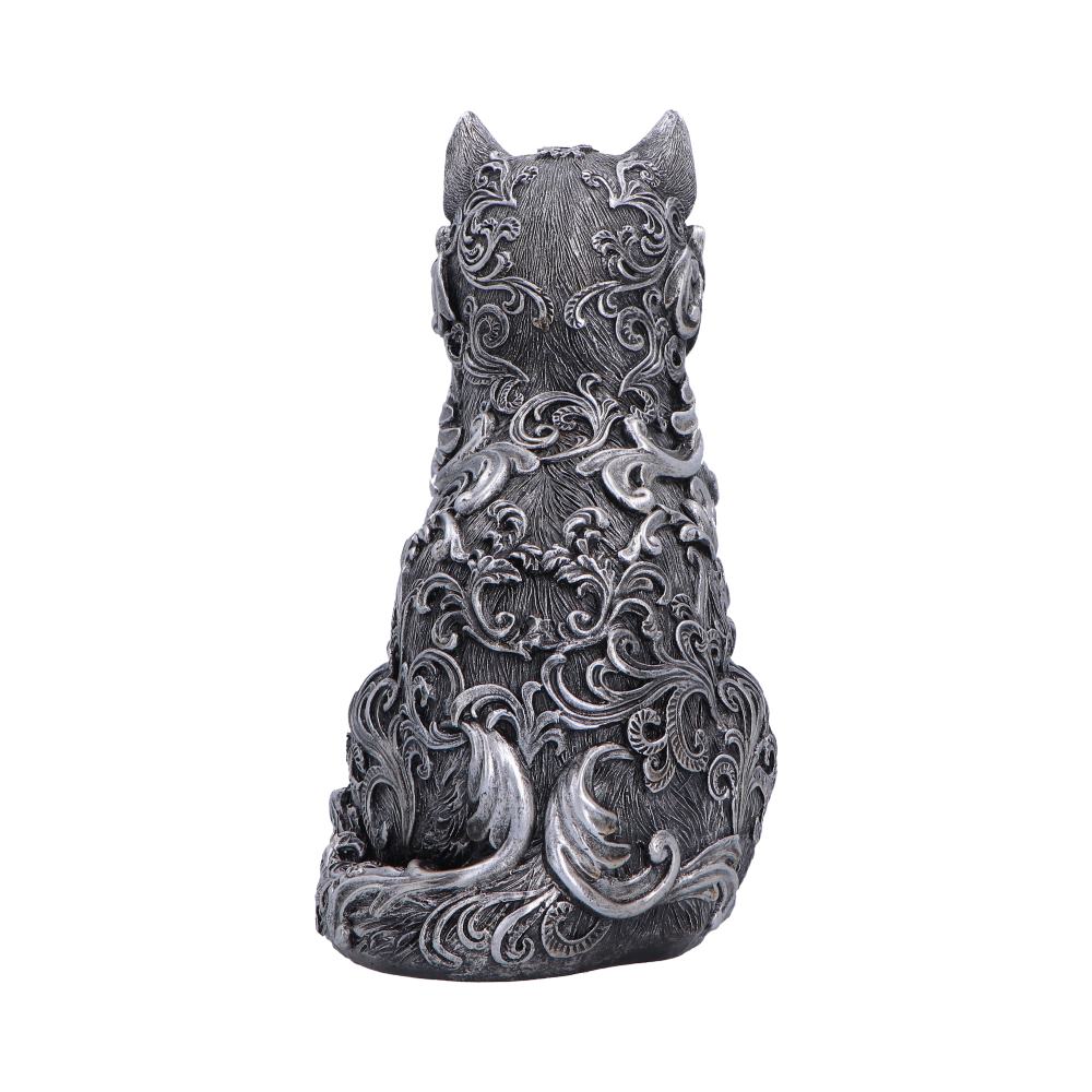Hexbound Familiar Silver Cat Figurine 23cm - Shop Figurines Medium (15-29cm) At Gift Moments - 4