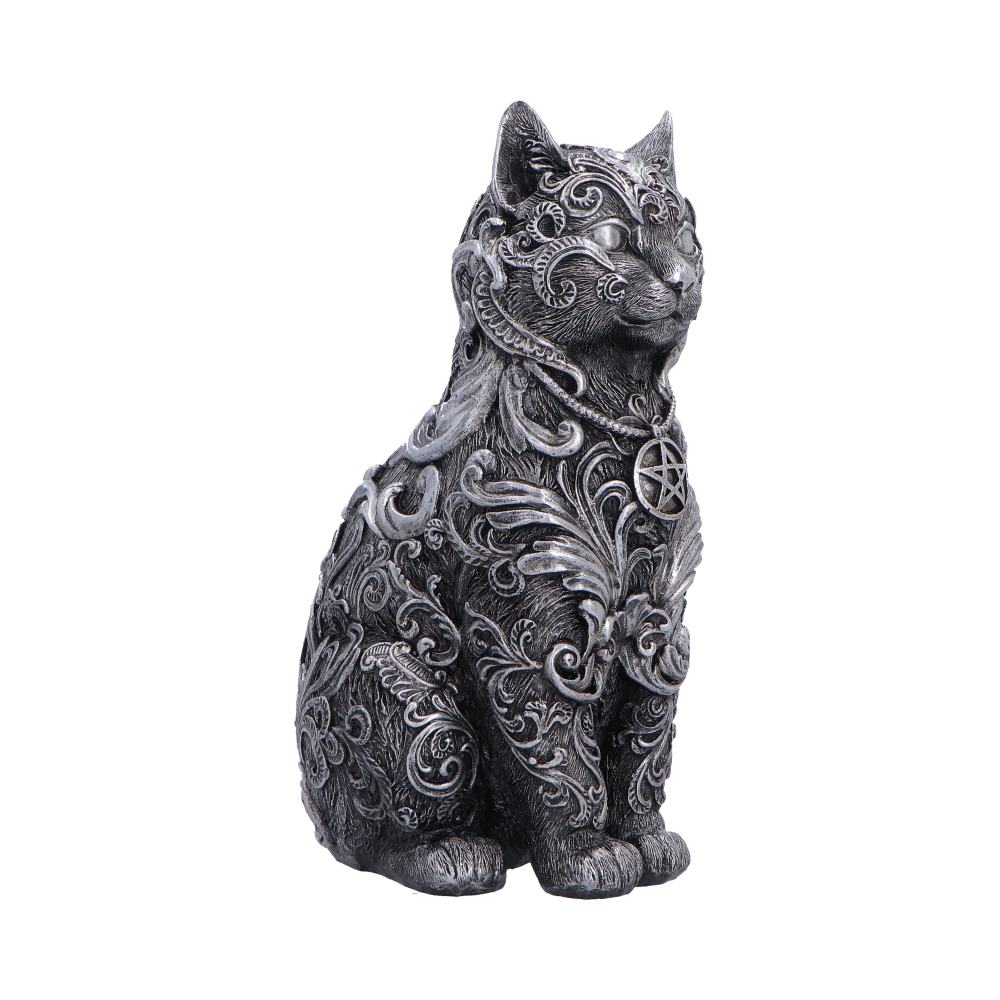 Hexbound Familiar Silver Cat Figurine 23cm - Shop Figurines Medium (15-29cm) At Gift Moments - 5