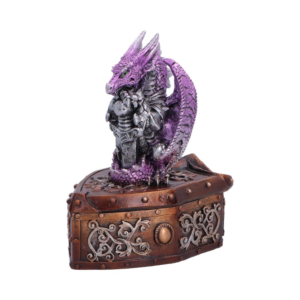 Purple Dragon on Shield Box 13.8cm - Shop Boxes At Gift Moments - 3