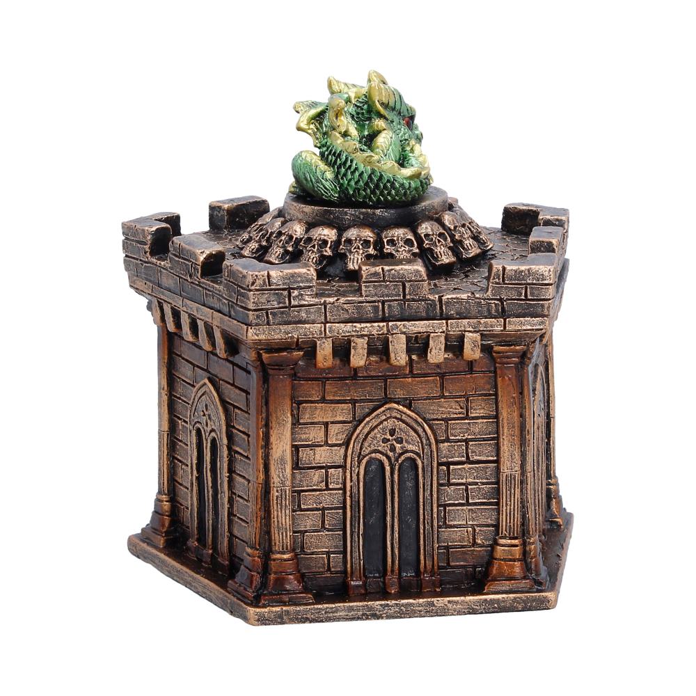 Green Dragon on Castle Crypt Box 12.5cm - Shop Boxes At Gift Moments - 4