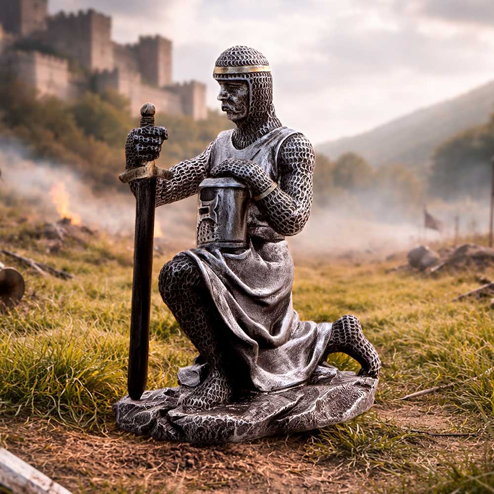 Medieval Soldier Pledge Figurine 15.1cm - Shop Figurines Medium (15-29cm) At Gift Moments - 1