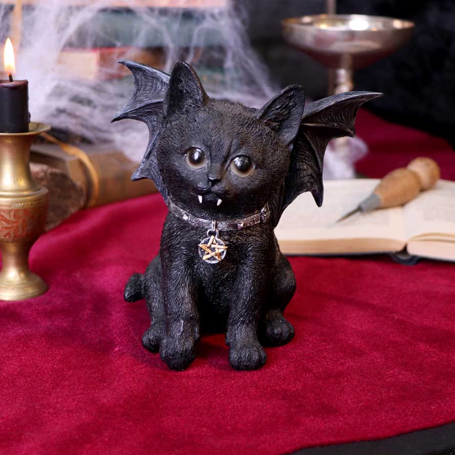 Vampuss 16cm Black Bat Cat Figurine - Shop Figures & Collectables At Gift Moments - 1