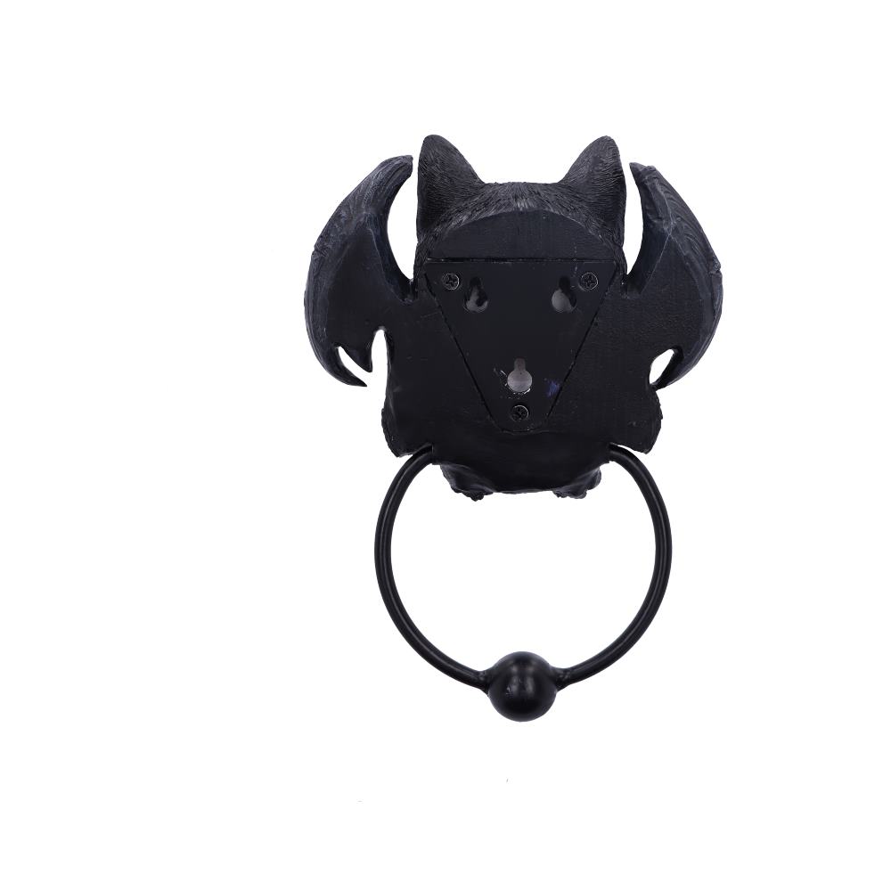 Vampuss Black Bat Cat Door Knocker 20cm: 4 - Door Knockers By Gift Moments