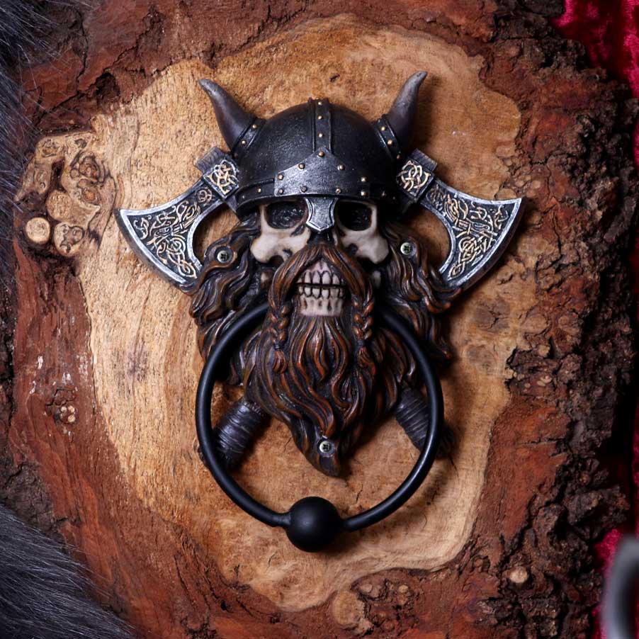 Viking Skull Door Knocker 18.5cm: 1 - Door Knockers By Gift Moments