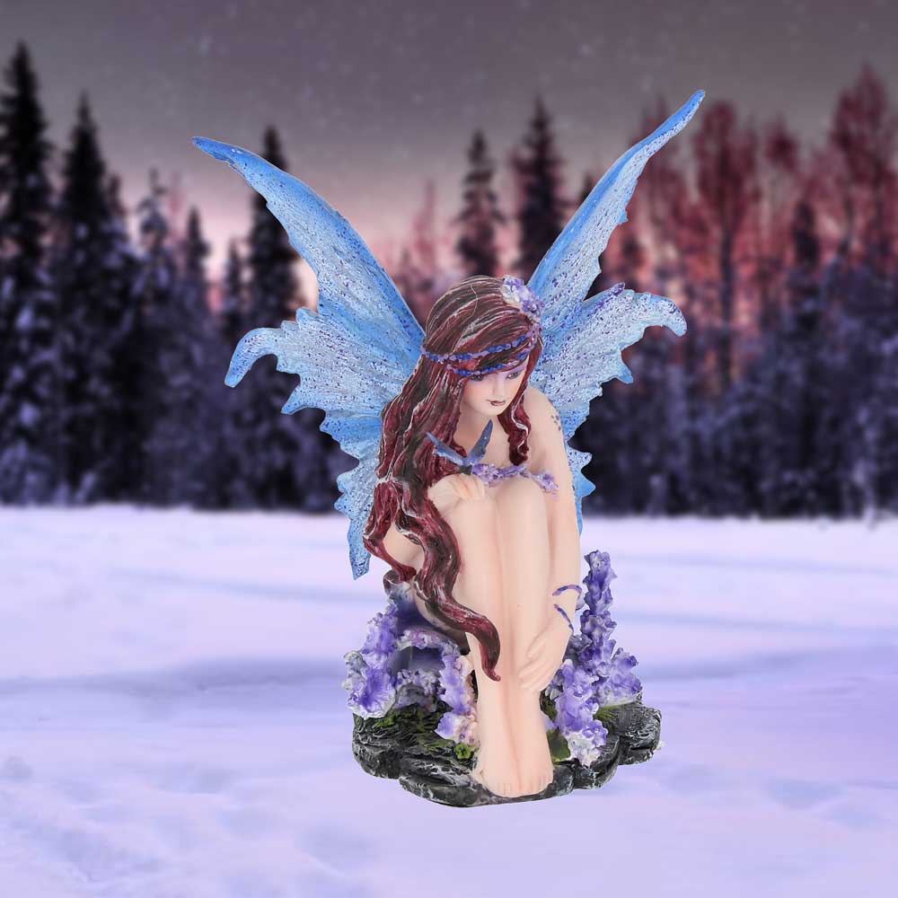 Violet Fairy with her Butterfly Azure 14cm: 1 - Figurines Small (Under 15cm) By Gift Moments