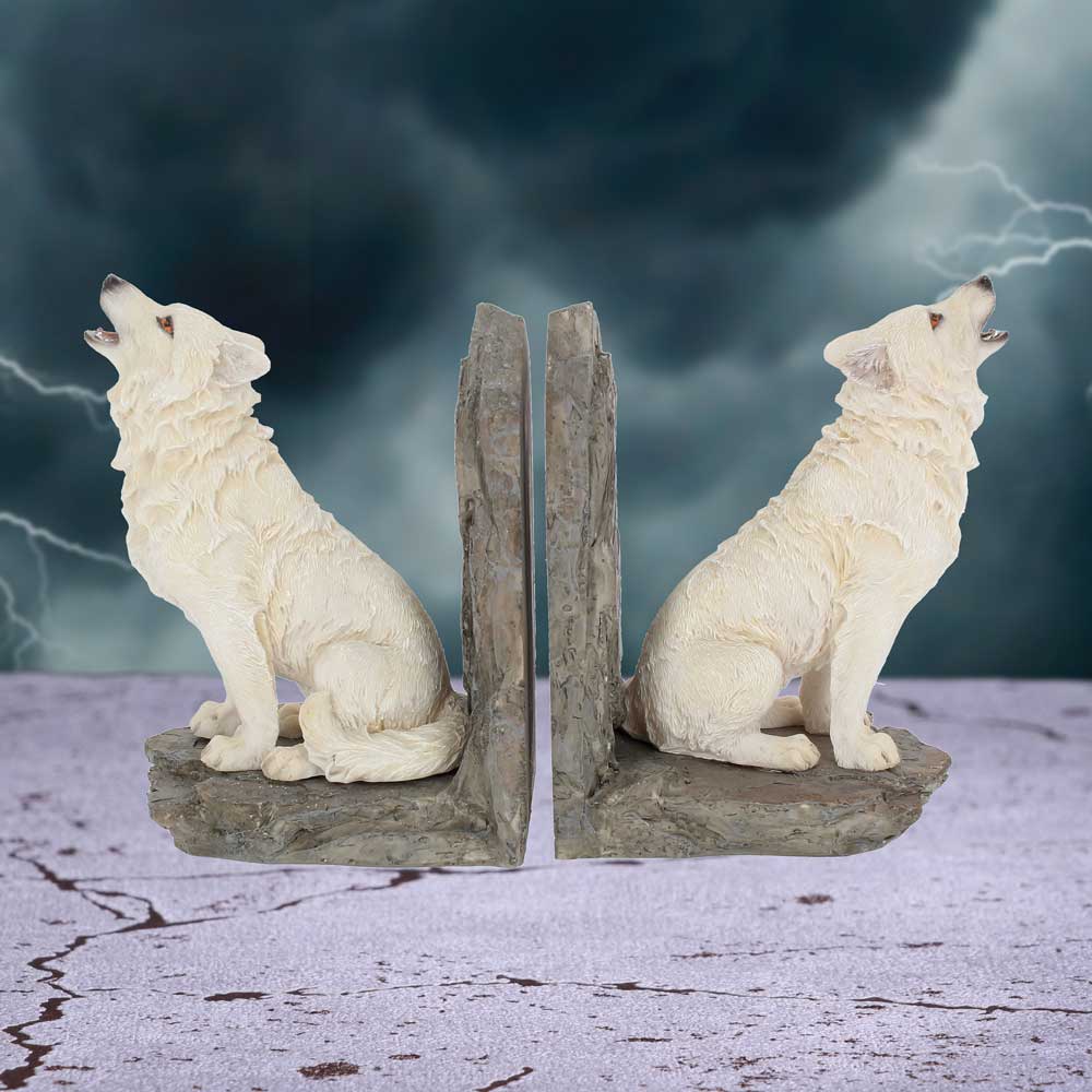 Wardens of the North White Wolf Bookends: 1 - Bookends By Gift Moments