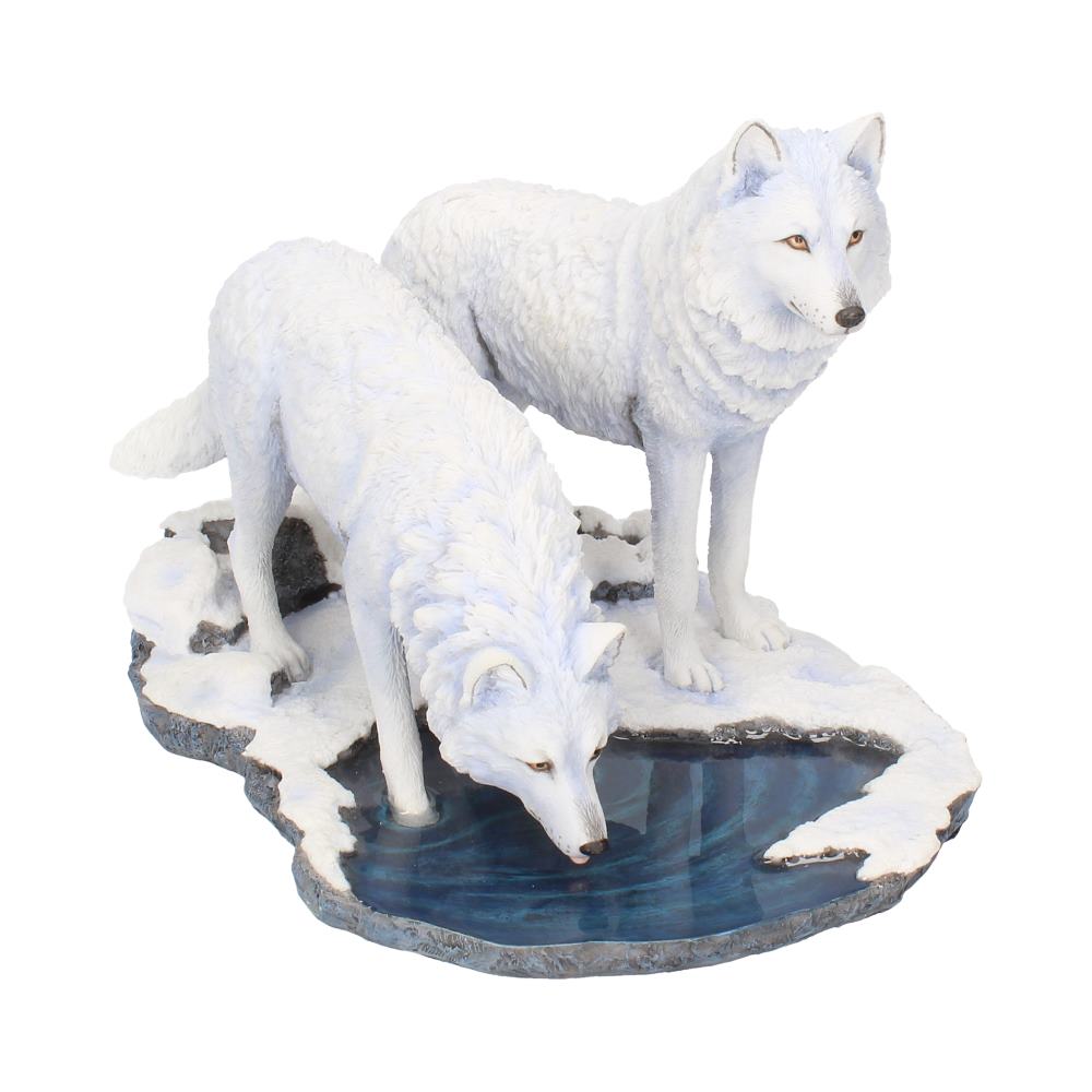 Warriors of Winter Wolf Figurine by Lisa Parker Snowy Wolf Ornament: 2 - Figurines Large (30-50cm) By Lisa Parker