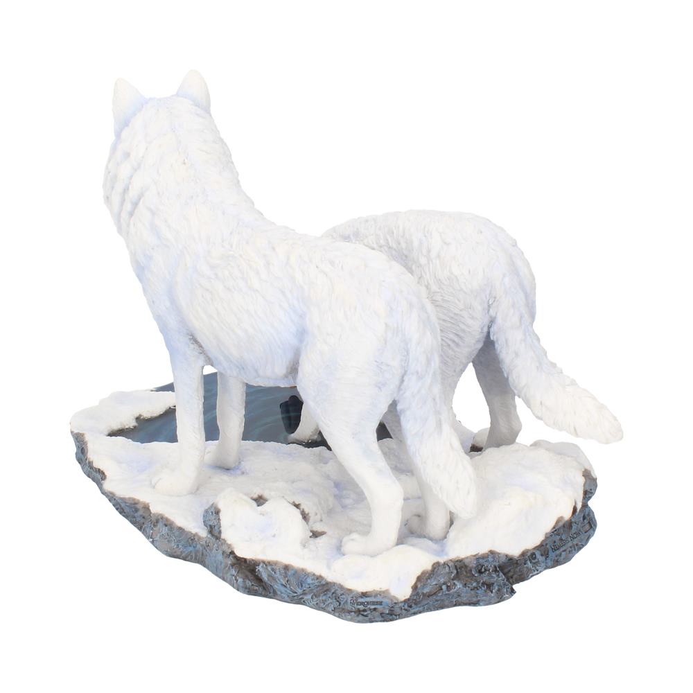 Warriors of Winter Wolf Figurine by Lisa Parker Snowy Wolf Ornament: 5 - Figurines Large (30-50cm) By Lisa Parker