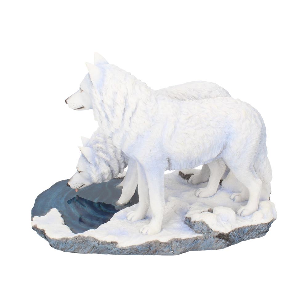 Warriors of Winter Wolf Figurine by Lisa Parker Snowy Wolf Ornament: 4 - Figurines Large (30-50cm) By Lisa Parker