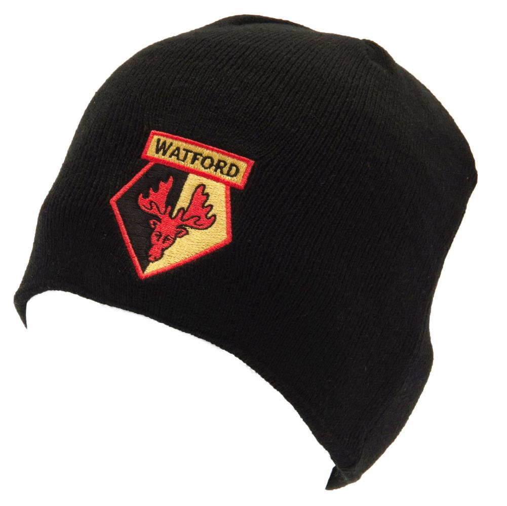 Watford FC Black Beanie - Shop Caps & Hats At Gift Moments - 1
