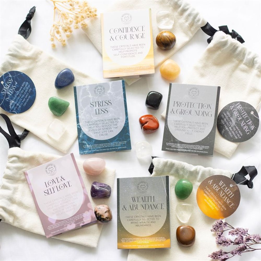 Wealth & Abundance Healing Crystal Set: 6 - By Gift Moments