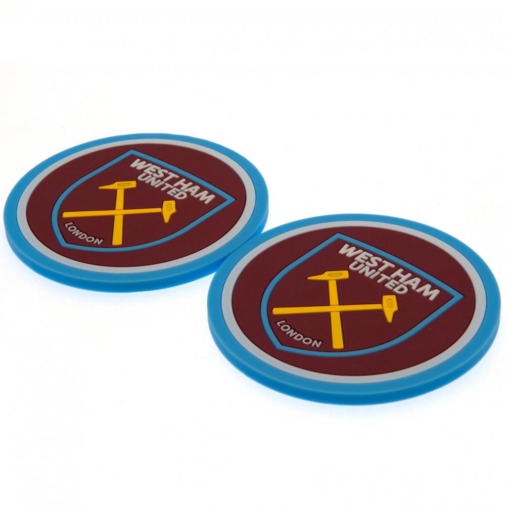 West Ham United FC 2pk Coaster Set - Shop Coasters At Gift Moments - 2