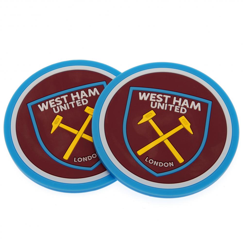 West Ham United FC 2pk Coaster Set - Shop Coasters At Gift Moments - 1