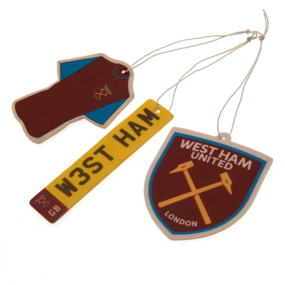 West Ham United FC 3pk Air Freshener: 2 - Car Accessories By West Ham United
