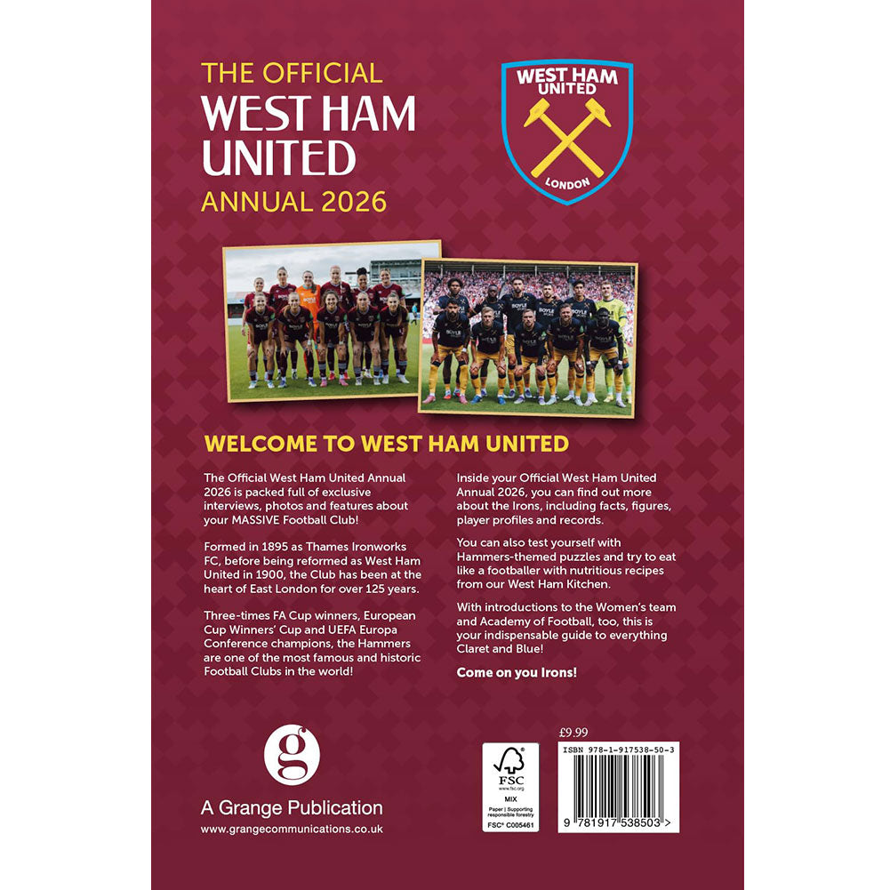 West Ham United FC Annual 2026: 4 - Books By West Ham United