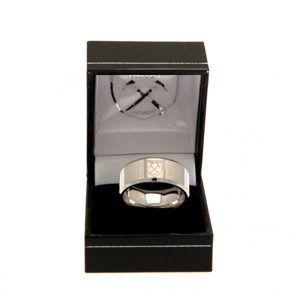 West Ham United FC Band Ring Large: 1 - Jewellery By West Ham United