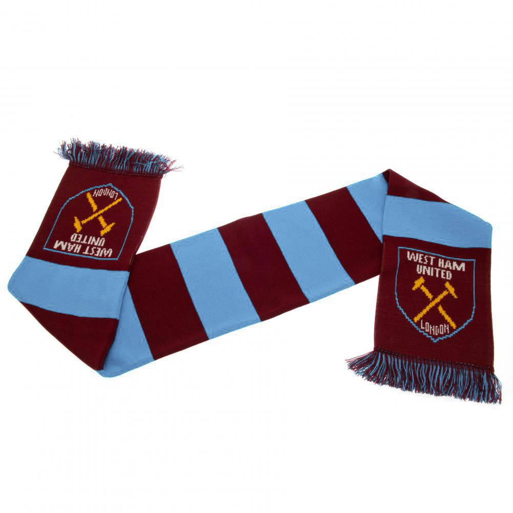 West Ham United FC Narrow Bar Scarf - Shop Scarves At Gift Moments - 2