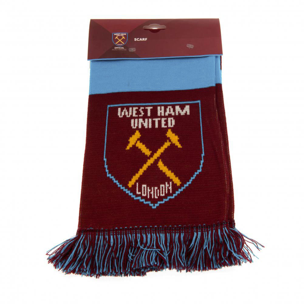 West Ham United FC Narrow Bar Scarf - Shop Scarves At Gift Moments - 4
