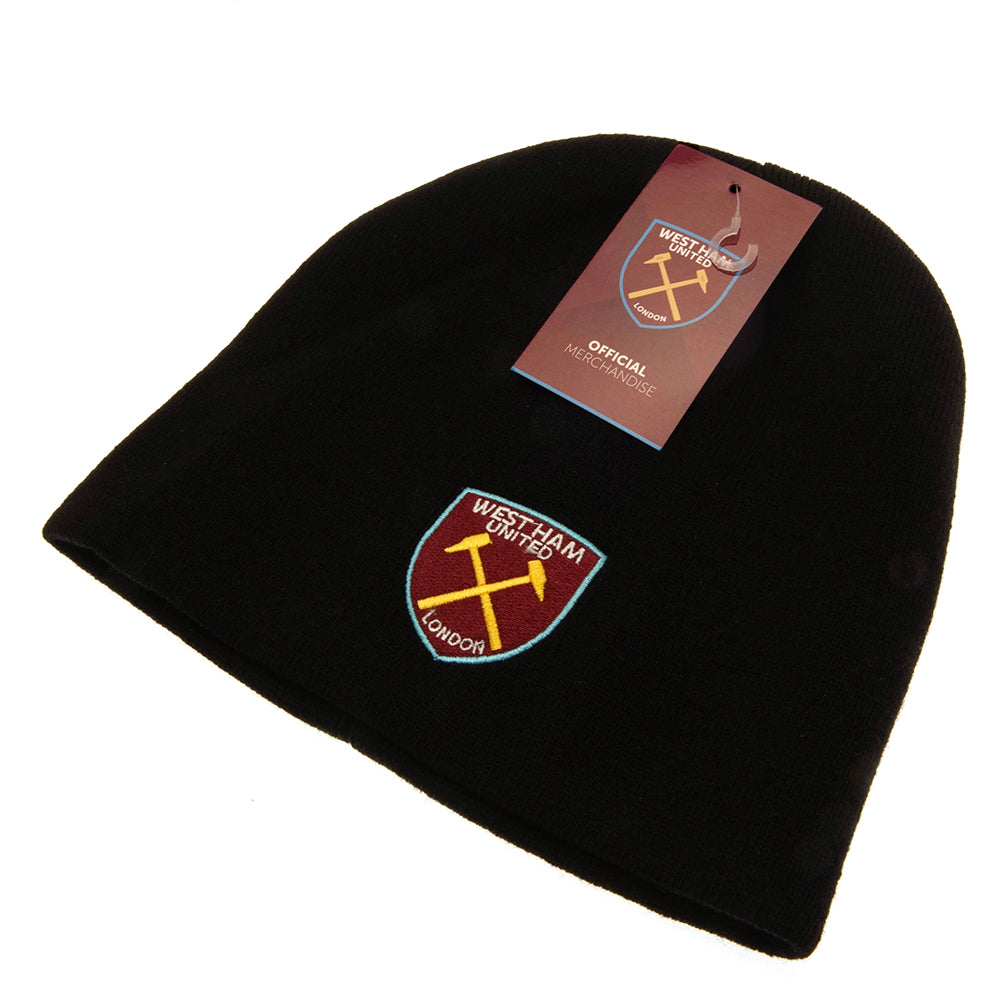 West Ham United FC Black Beanie: 3 - Caps & Hats By West Ham United
