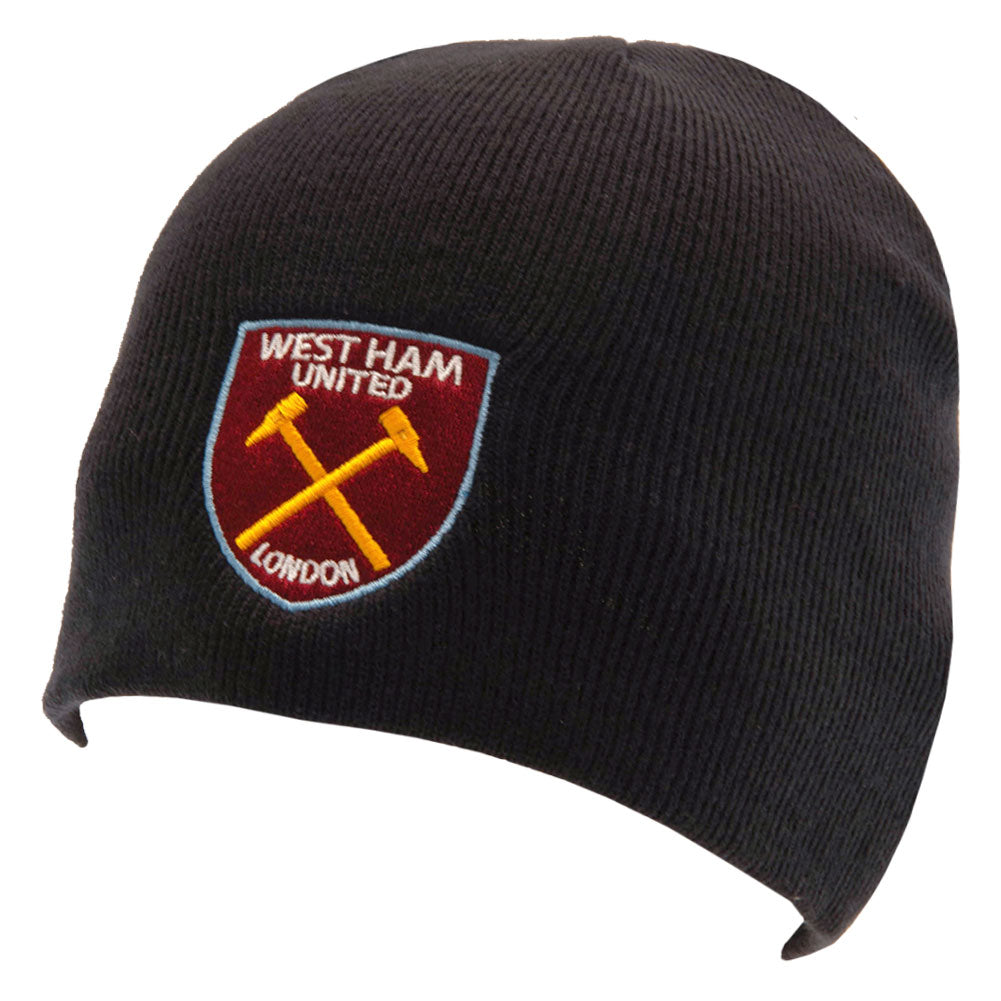 West Ham United FC Navy Beanie - Shop Caps & Hats At Gift Moments - 1
