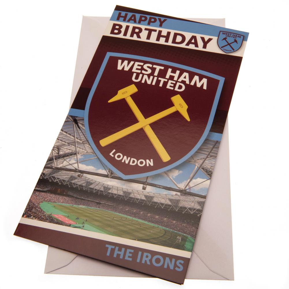 West Ham United FC Stadium Birthday Card - Shop Greeting Cards At Gift Moments - 1