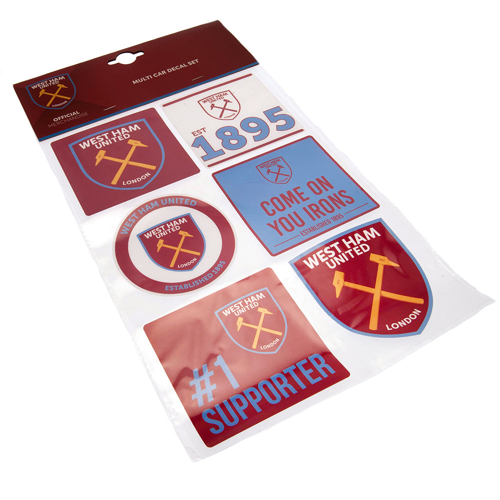 West Ham United FC Car Decal Set: 3 - Car Accessories By West Ham United