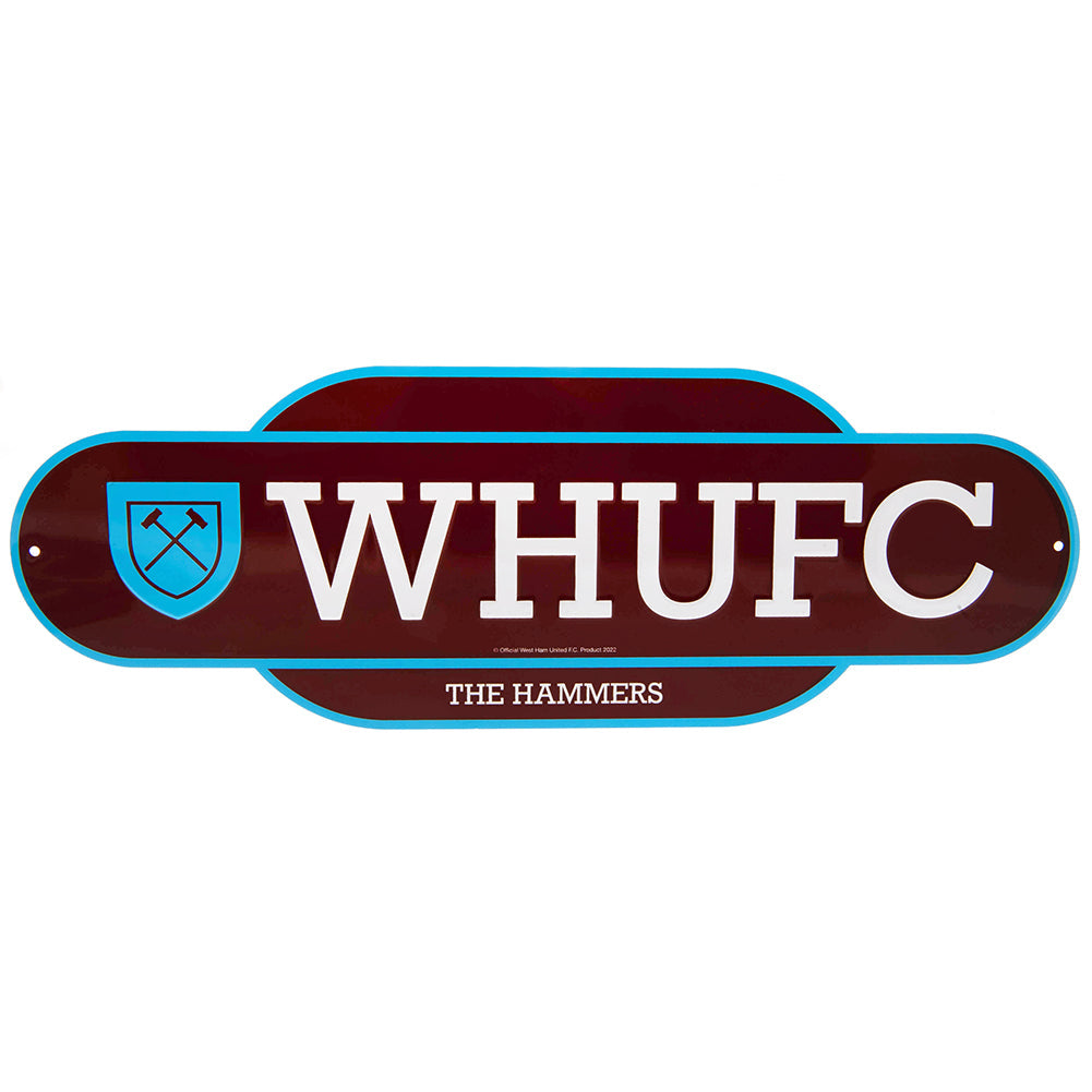 West Ham United FC Colour Retro Sign: 1 - Signs & Plaques By West Ham United