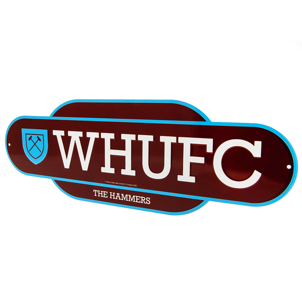 West Ham United FC Colour Retro Sign: 3 - Signs & Plaques By West Ham United