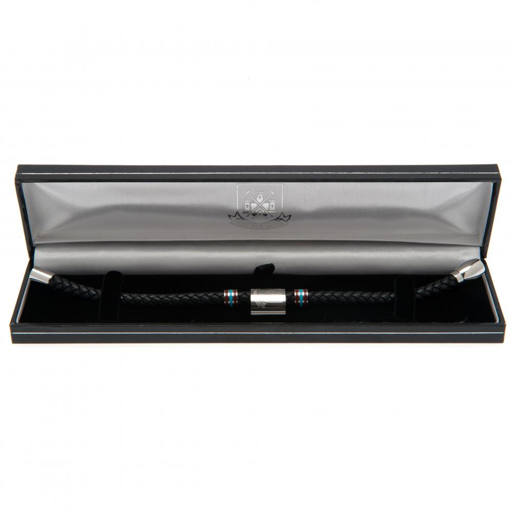 West Ham United FC Colour Ring Leather Bracelet: 3 - Jewellery By West Ham United