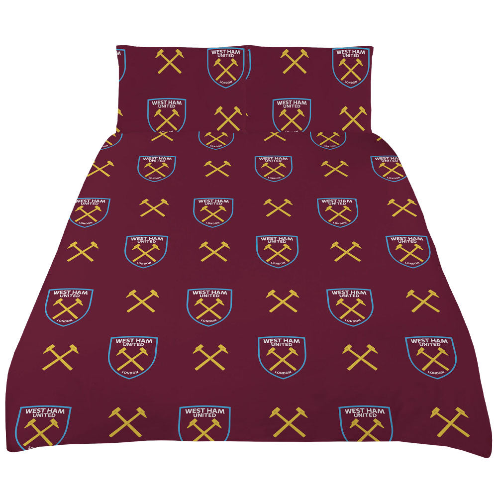 West Ham United FC Colour Split King Duvet Set: 2 - Bedroom By West Ham United