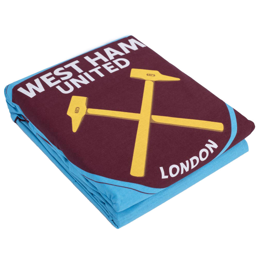 West Ham United FC Colour Split King Duvet Set: 3 - Bedroom By West Ham United