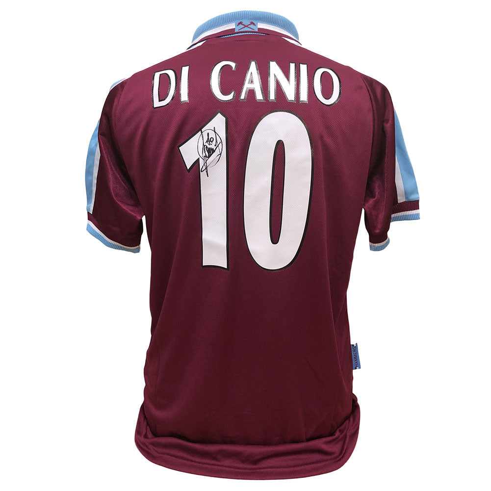 West Ham United FC Di Canio Signed Shirt: 1 - Signed Memorabilia By West Ham United