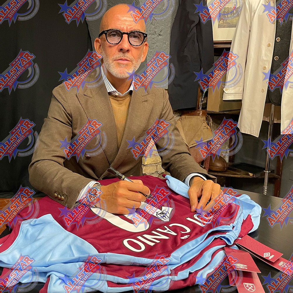 West Ham United FC Di Canio Signed Shirt: 2 - Signed Memorabilia By West Ham United
