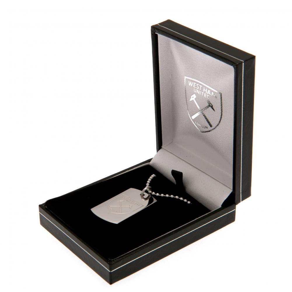 West Ham United FC Engraved Dog Tag & Chain: 1 - Jewellery By West Ham United