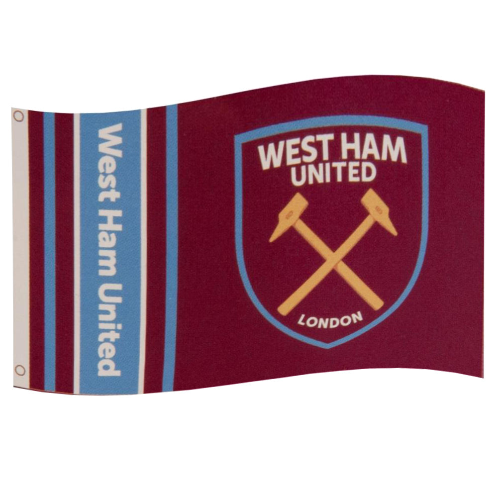 West Ham United FC Wordmark Flag: 1 - Flags & Banners By West Ham United