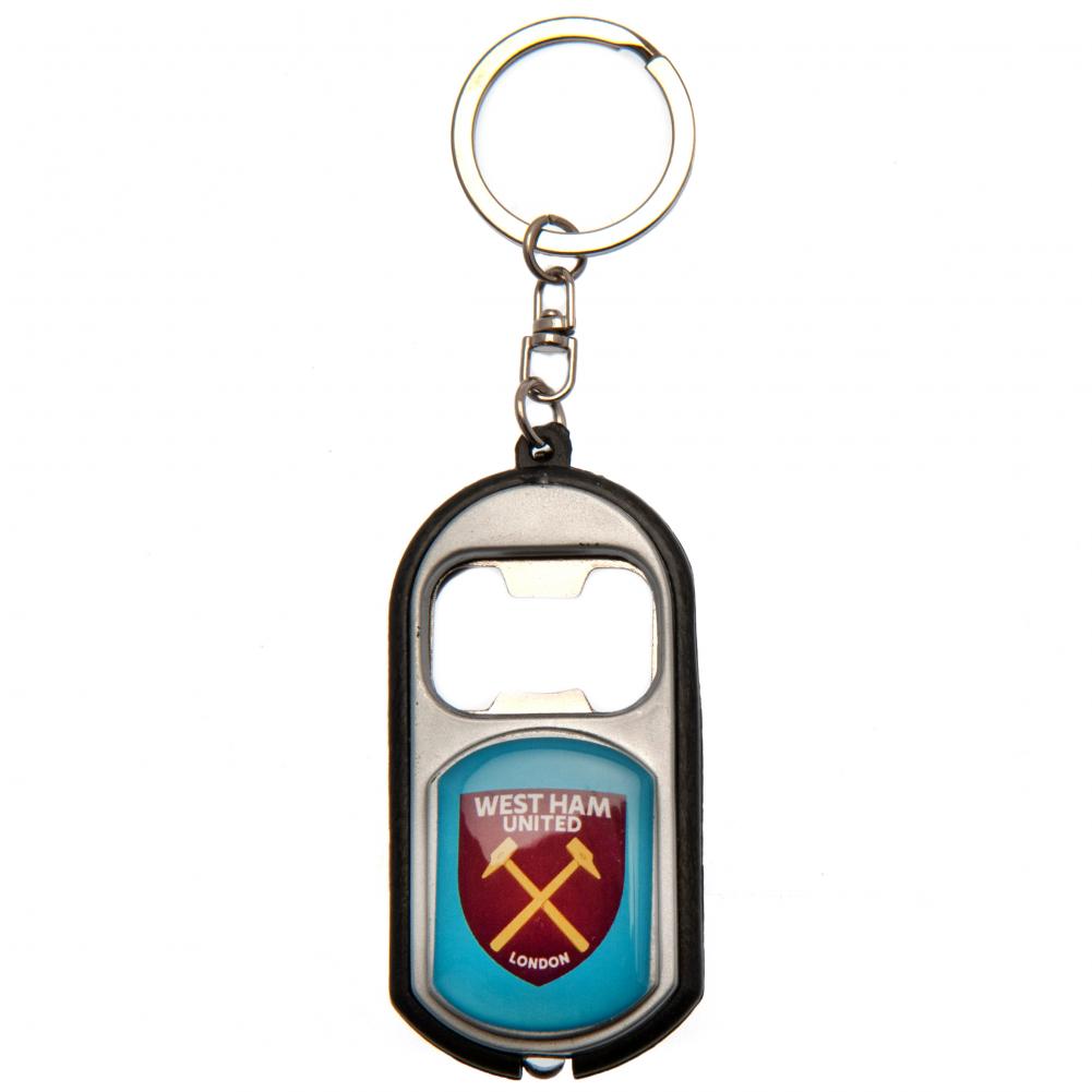 West Ham United FC Keyring Torch Bottle Opener: 2 - Keyrings By West Ham United