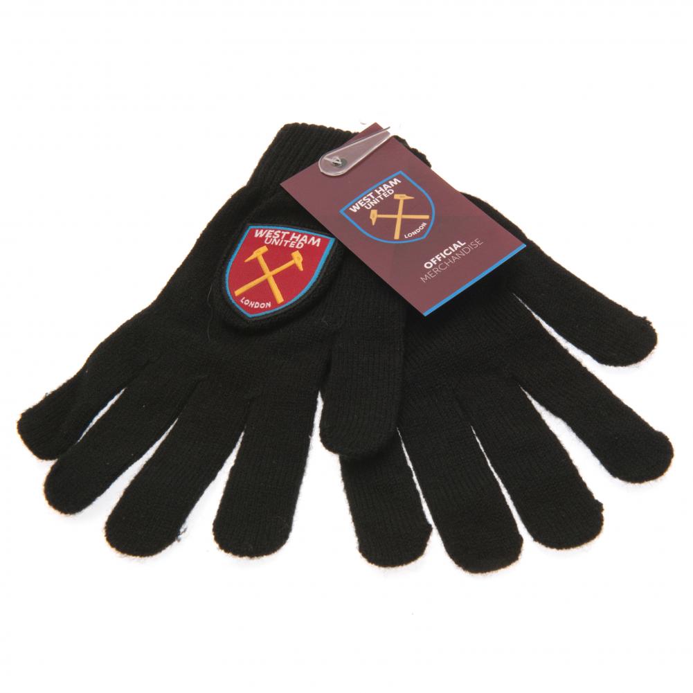 West Ham United FC Knitted Gloves Junior: 3 - Gloves By West Ham United
