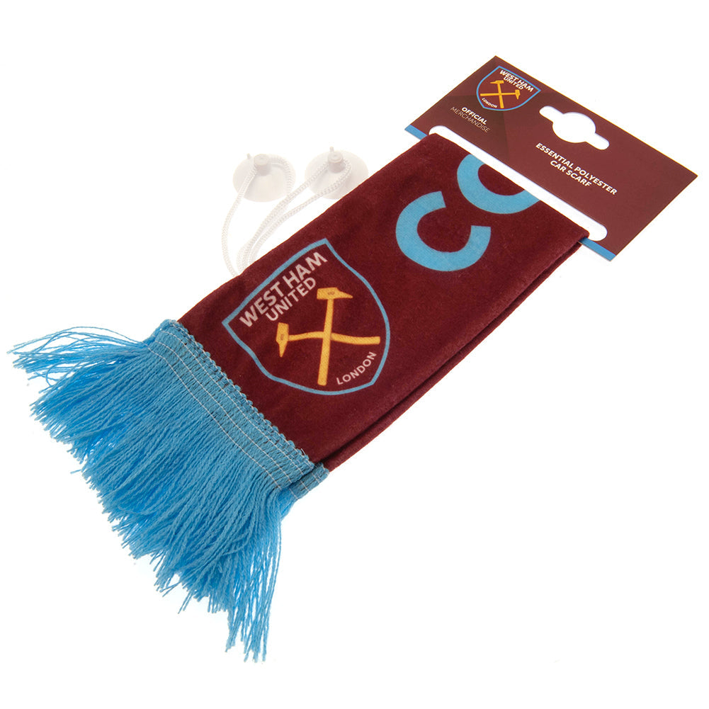 West Ham United FC Mini Car Scarf - Shop Scarves At Gift Moments - 3